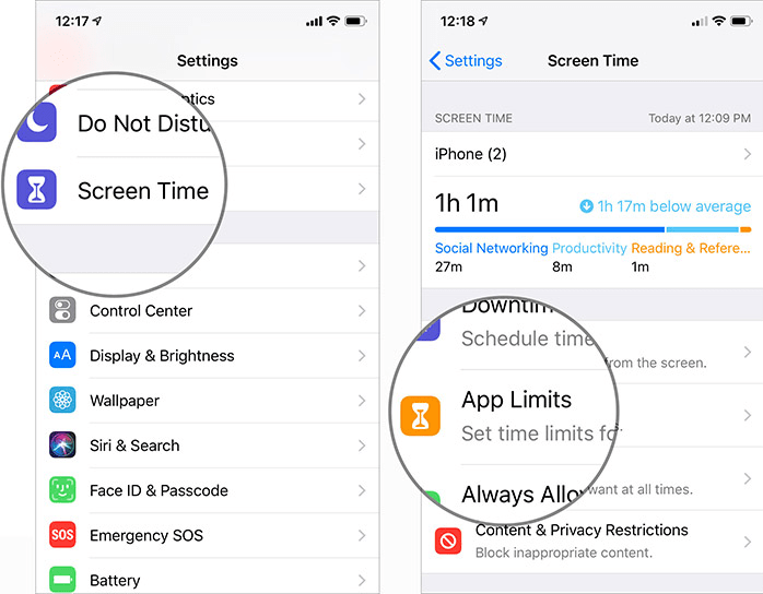 How To Set Time Limits For Your On iPhones, | PanSpy